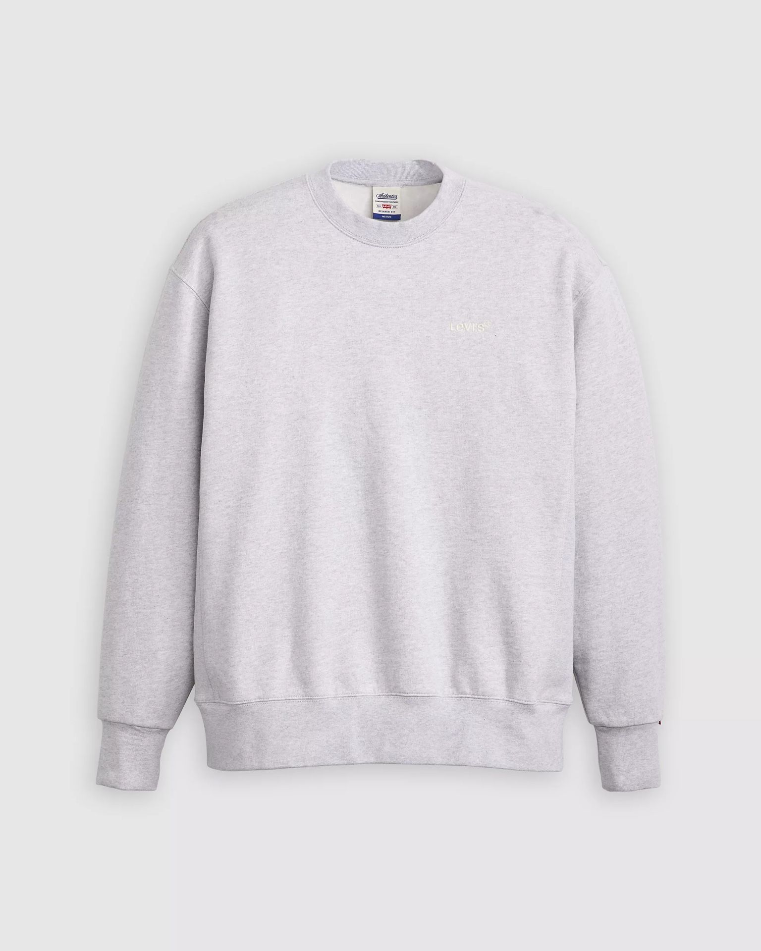 Levi's Men's Light Gray Crewneck Sweater