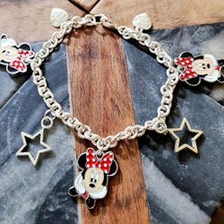Minnie Charms Bracelet Handmade