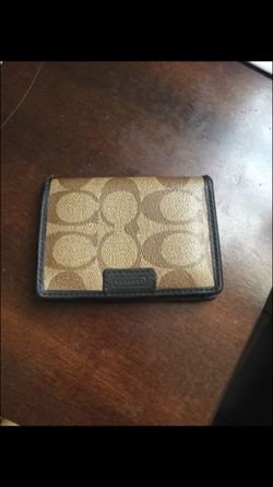 Authentic coach wallet