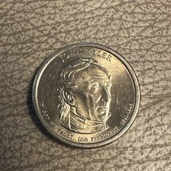 Dollar Coin Of President John Tyler