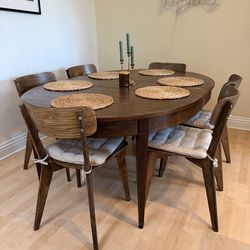 Beautiful Real Wood Dining Table and Chairs