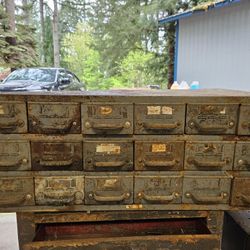 Vintage Equipto Hardware Storage Metal