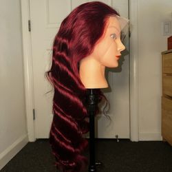 Amazon Burgundy Human Hair Wig 