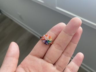 Size Adjustable Rainbow Ring