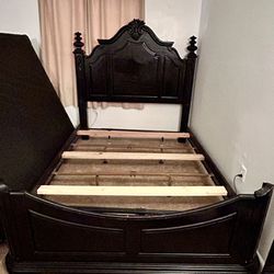 Solid Wood Bed Frame, Queen