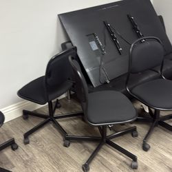 6 office chairs