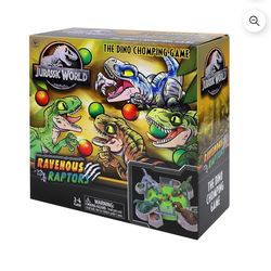 Jurassic World Ravenous Raptors, Dinosaur Family Game for Ages 4 and up; for 2 to 4 Players