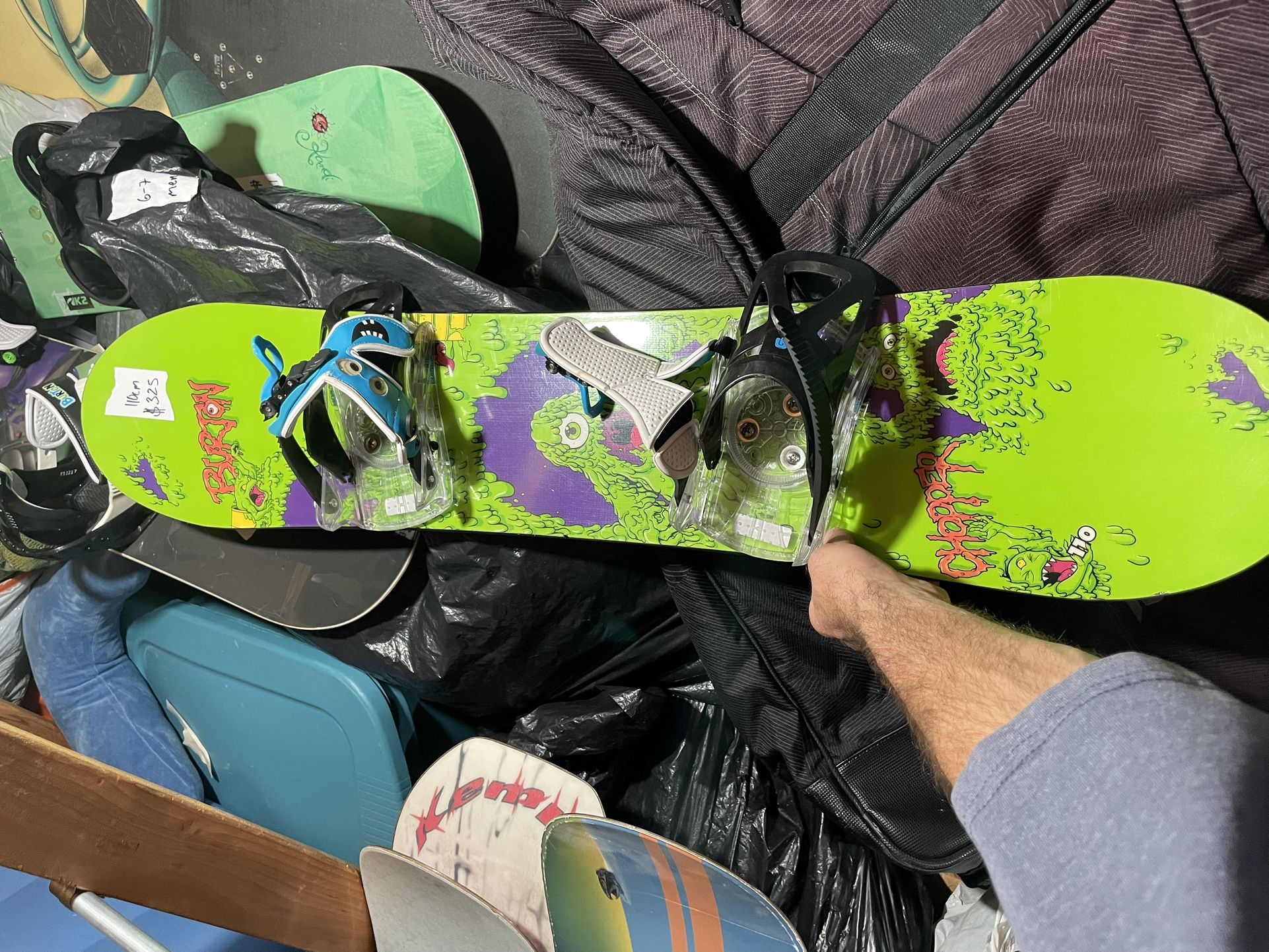 110cm Burton chopper with bindings