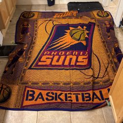 Phoenix Suns Basketball Blanket 