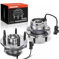 A-Premium 2 x Front Wheel Bearing and Hub Assembly with ABS & 5-Lug Compatible with Chevrolet Malibu 2004-2012, HHR & Cobalt 2008-2010, Pontiac G6 200