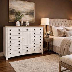 Extra large, beautiful white dresser