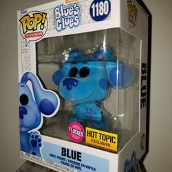 blue clues funko pop flocked