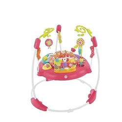 Fisher-Price Baby Bouncer Pink Petals Jumperoo Activity Center with Music and Lights