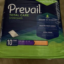 Prevail. TOTAL CARE Underpads 4 Bags X 10CT 30x36