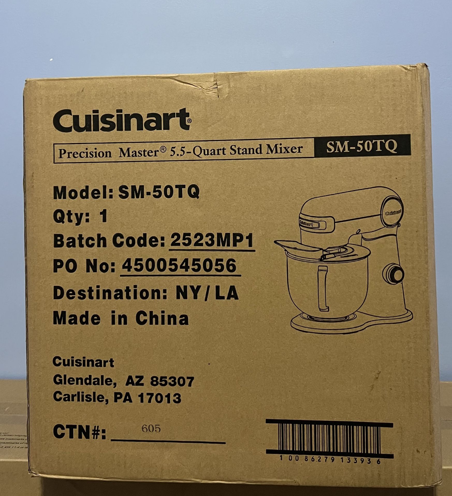 Cuisinart Precision Master 5.5gt Stand Mixer - Robin's Egg Teal - SM-50TQ