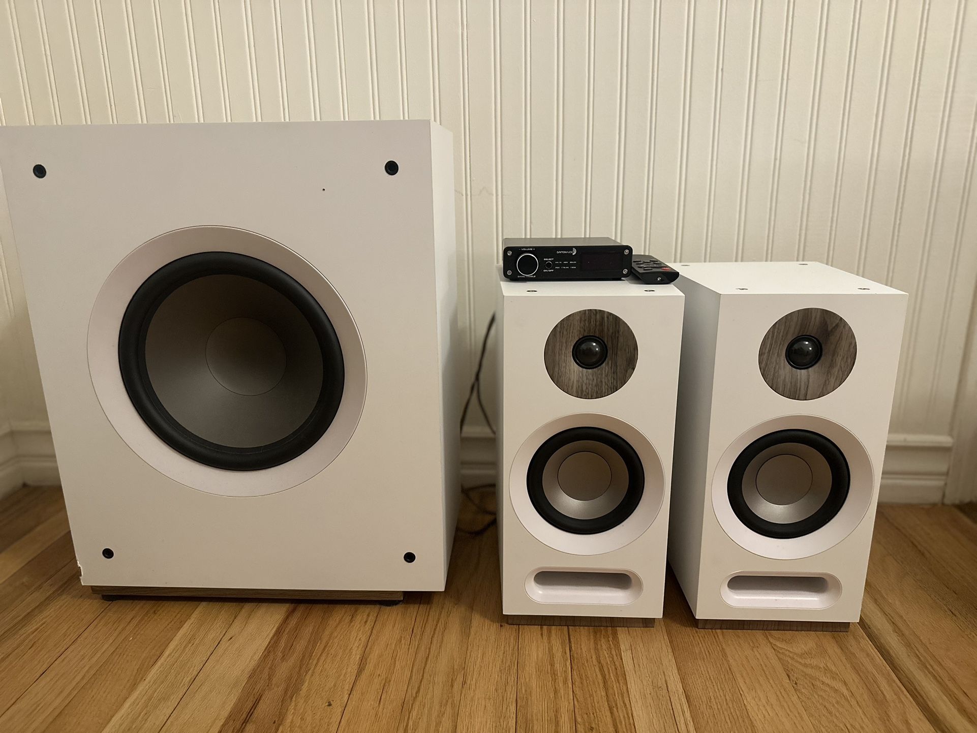 Jamo S 803 Bookshelf Speaker Pair AND Jamo 10” Slim Subwoofer S 810 SUB