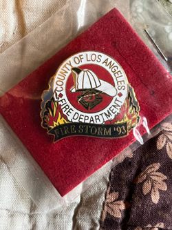 1993 County of Los Angeles Fire Department Fire Storm Pin