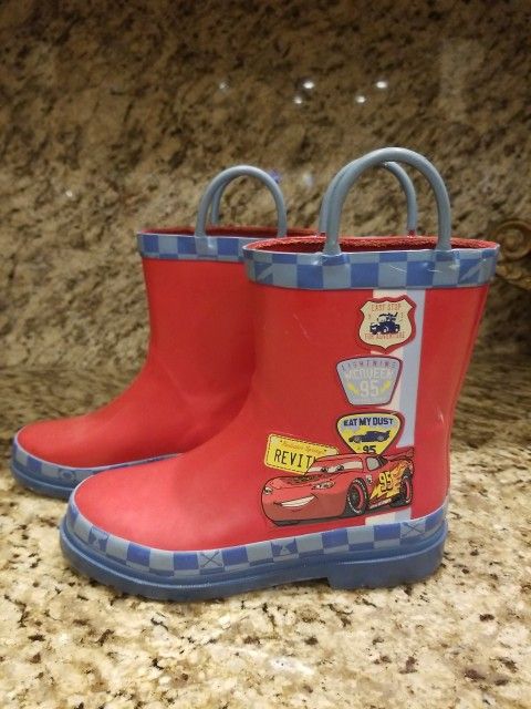 Lightning McQueen Rain Boots Size 13 Disney Store