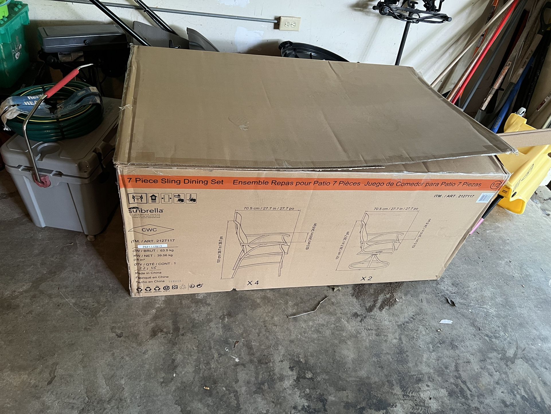 Heavy Duty Cardboard Box 55” X 34.5” X 26”