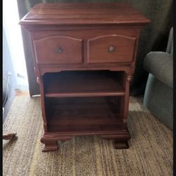 Wood Side Table Antique 