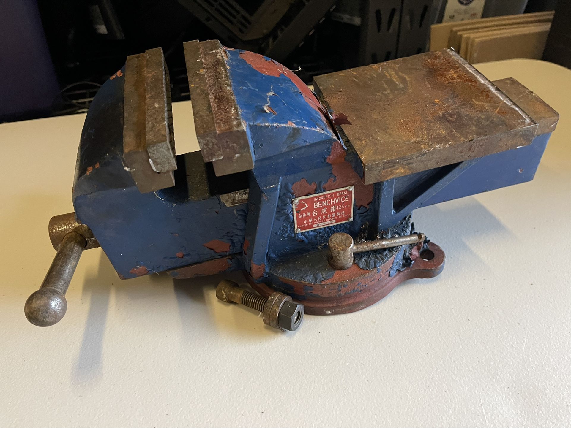 Swordfish Bench Vice Vintage 5”