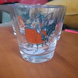 2 Vintage Barware Rocks Glass ‘Open Sleigh’ Gay 90’s Low Ball Replacement