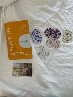 Flower Dexcom G7 Over Patches, Amolyfe 10-Pack Dexcom G7 & Stelo Adhesive Patches Waterproof Bump-Proof with Hard Cap, Breathable Medical Overpatch, 1