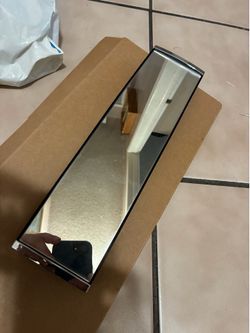 Extended view rear view mirror clip on