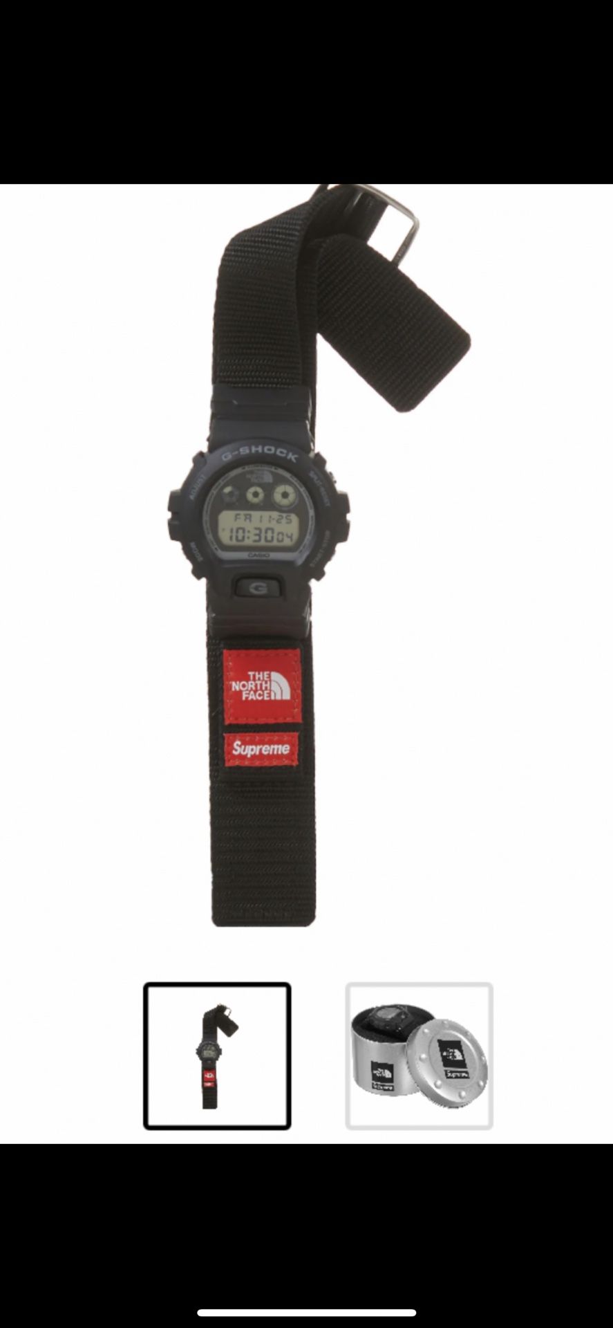 Supreme North Face G SHOCK Watch