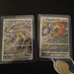 Mewtwo VSTAR Charizard VSTAR Alignment Dot Error Card Set