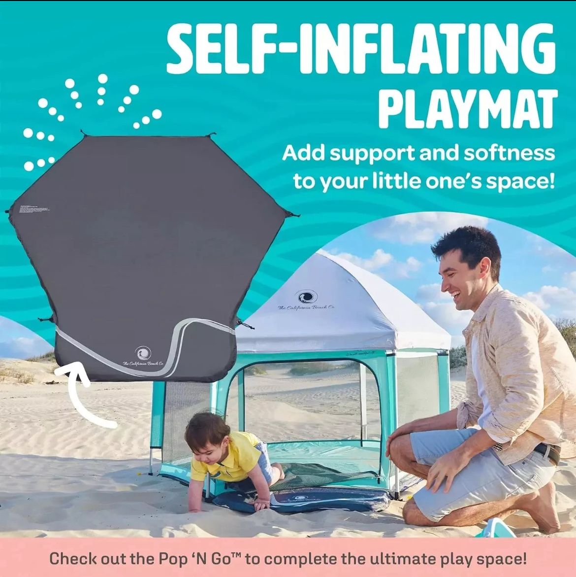 California Beach Co Blue Baby Playmat 1.3