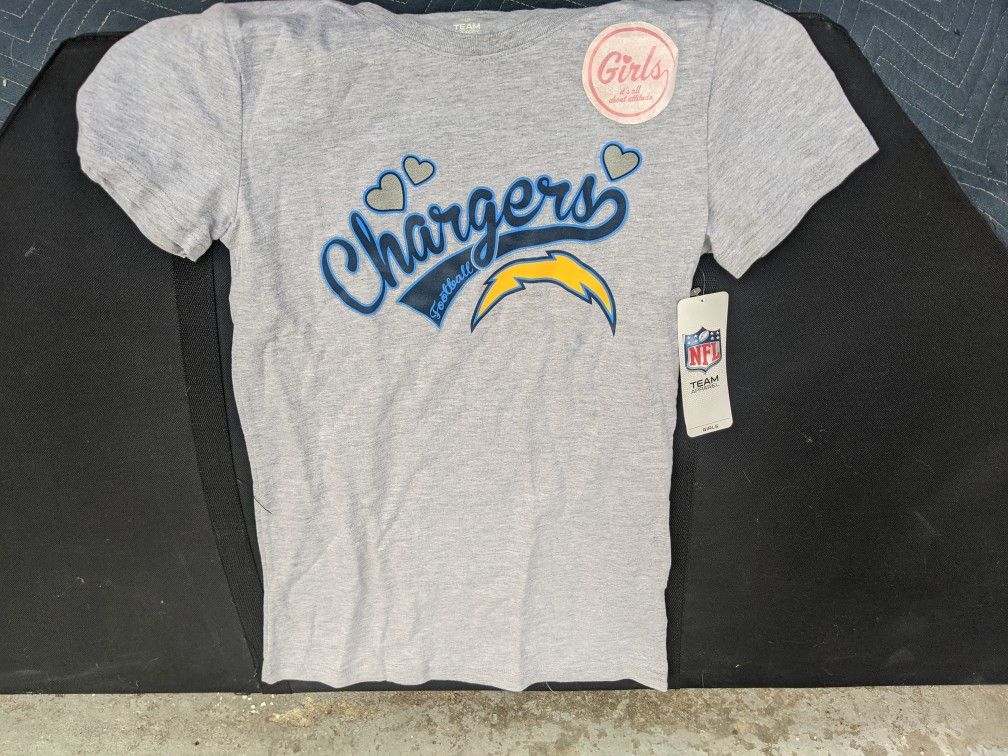 Brand New With Tags, Girls Chargers Shirt 14/16