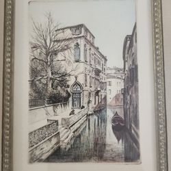 Print In Antique Vintage Frame
