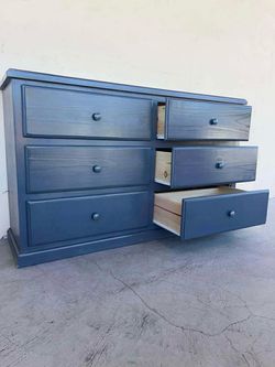 Large 6 Drawer grey color pine