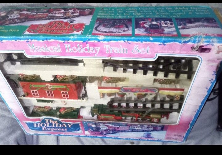 Vintage 1996 "The Holiday Express"Musical Train Set