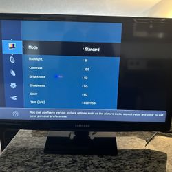 24” Samsung LED TV 1080p (no remote)