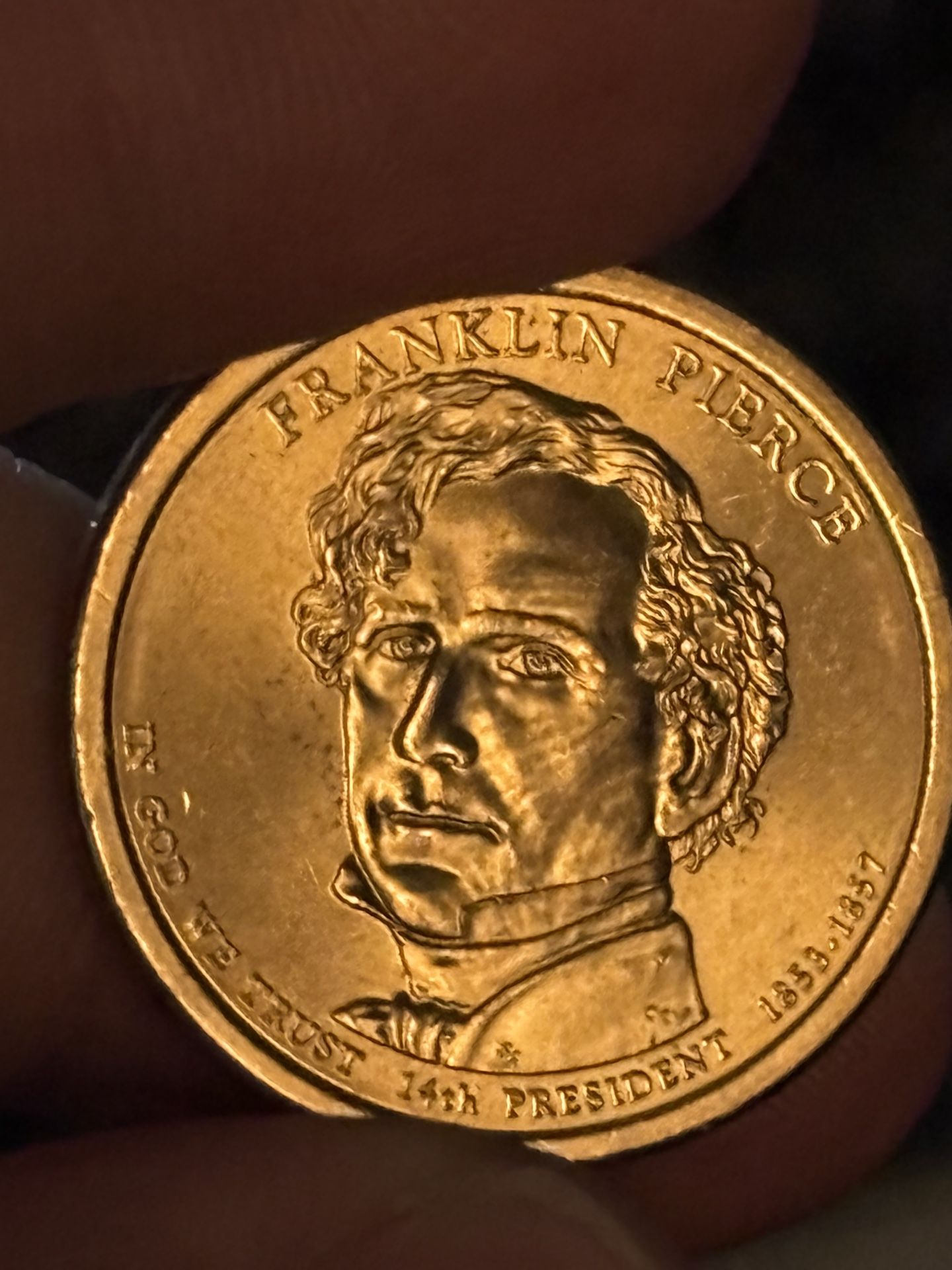 2010-D Franklin Pierce Presidential $1 Coin RAW MS65+ LUSTER UNCIRCULATED Position A