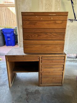 FREE Dresser and Desk. MUST PICK UP