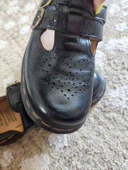 Dr. Martens Black Leather Mary Jane Shoes