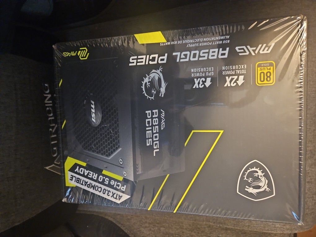 MSI MAG A850GL PCIE5 ATX3.0 850W PSU 80PLUS GOLD w 10 YR WARRANTY