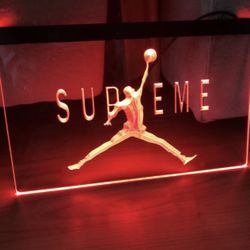 SUPREME JUMPMAN LED NEON LIGHT SIGN 8x12