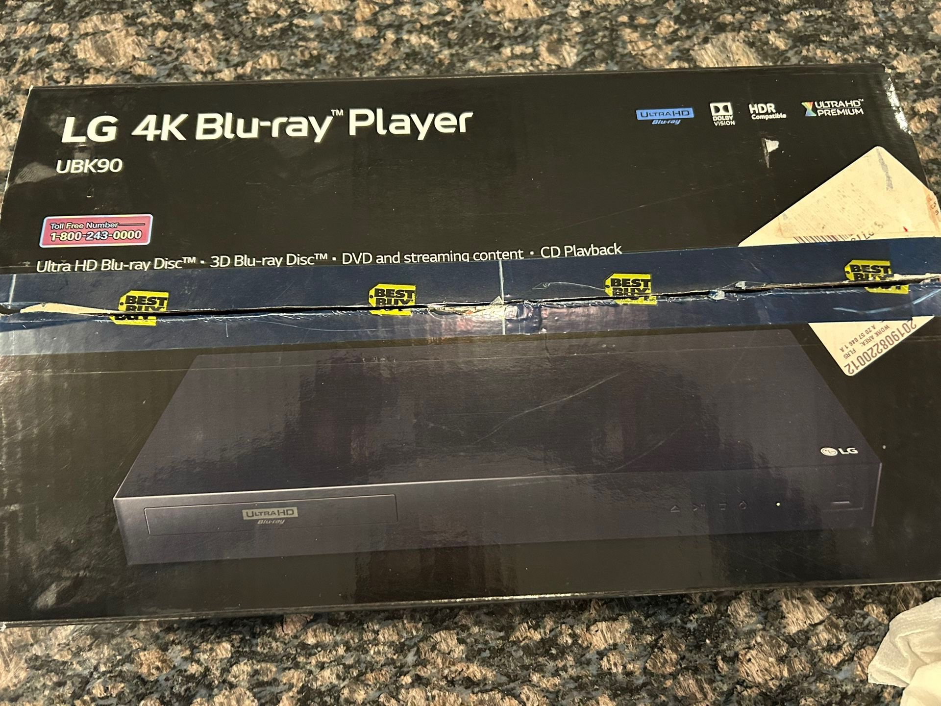 LG Ultra HD Blue-Ray Disc Player