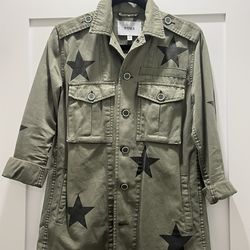 Pistola Camilo Star Print Military Jacket, Size XS