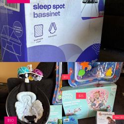 Mamaroo baby Swing, Costco kids Basinet, Ergo Baby Carrier