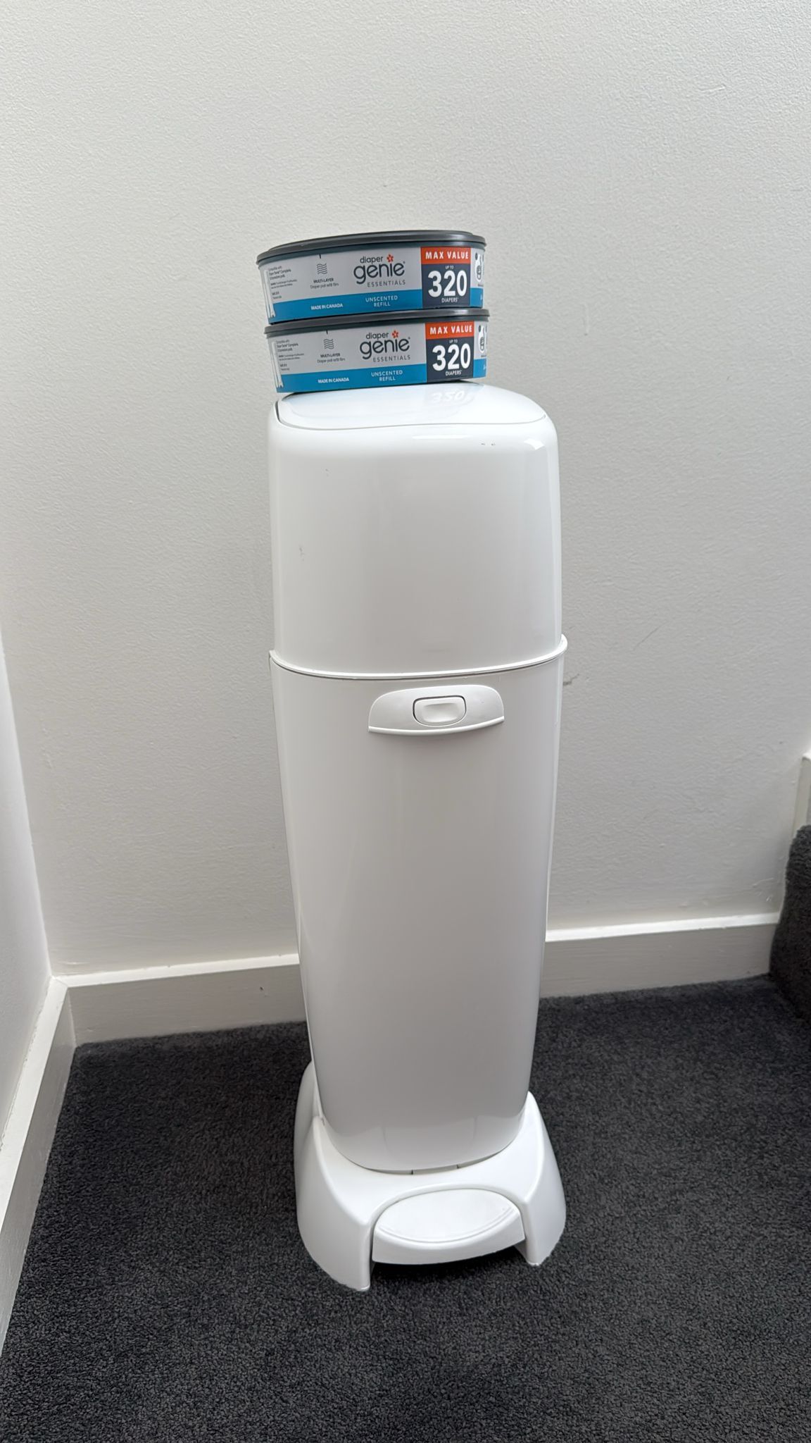 Diaper trash can