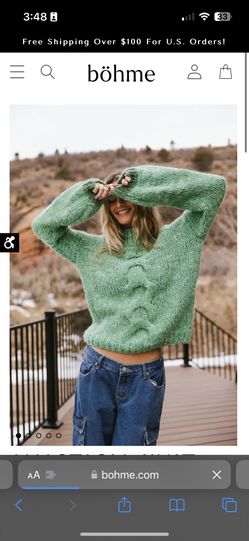 New Oversized Green Sweater 