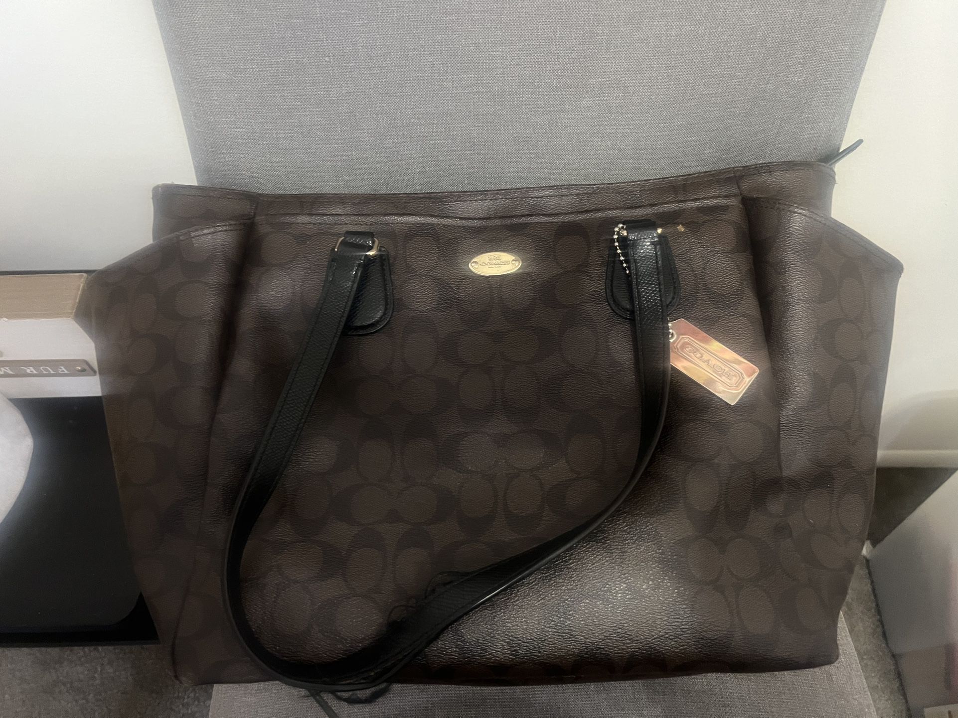 Coach Diaper Bag (used For Work) 