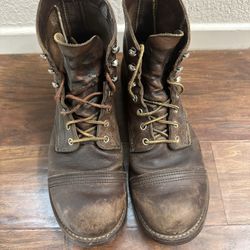 Redwing Iron Ranger Boots (Size 10)