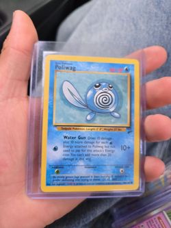 Poliwag Pokémon Trading Card in Hard Case