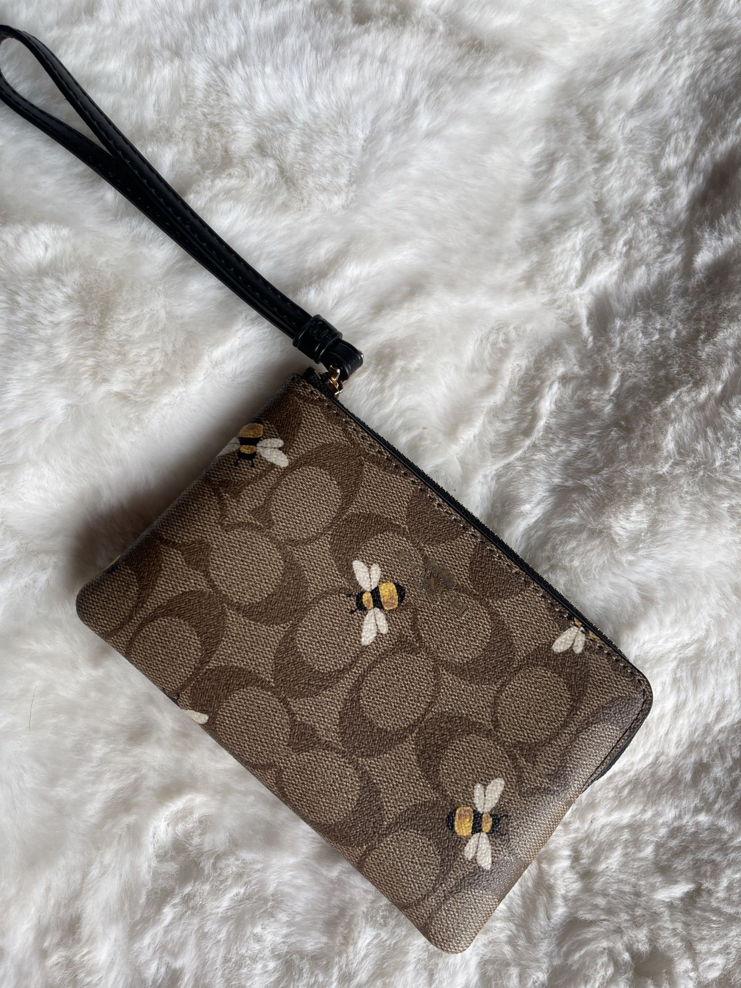 Coach Bumblebee Wristlet
